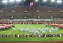 ສະແດງຊ້ອມໃຫຍ່ ພິທີເປີດມະຫາກຳກິລາແຫ່ງຊາດ ຄັ້ງທີ XII
