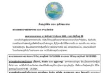 ພະຍາກອນອາກາດ ປະຈໍາເຊົ້າວັນທີ 12 ທັນວາ 2025