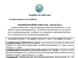 ພະຍາກອນອາກາດ ປະຈໍາເຊົ້າວັນທີ 18 ທັນວາ 2025